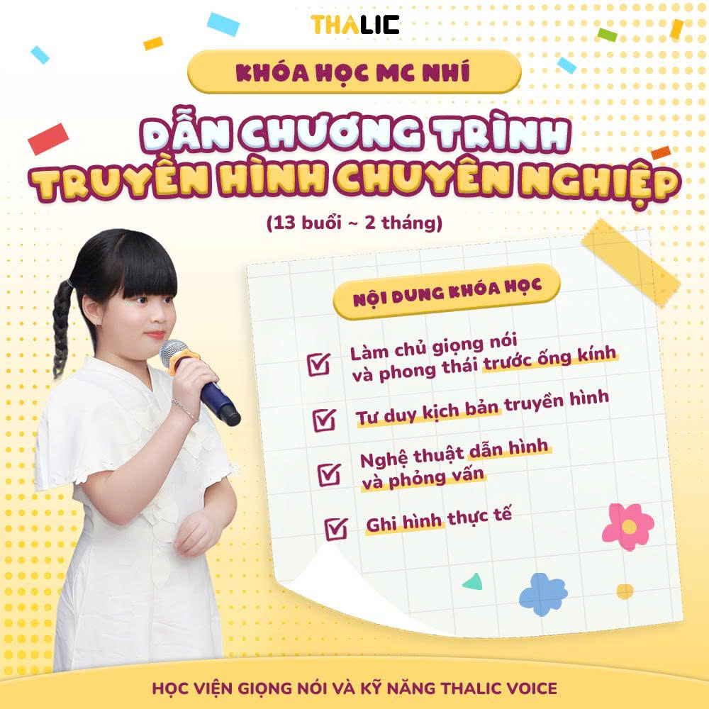 Dẫn chương trình truyền hình chuyên nghiệp